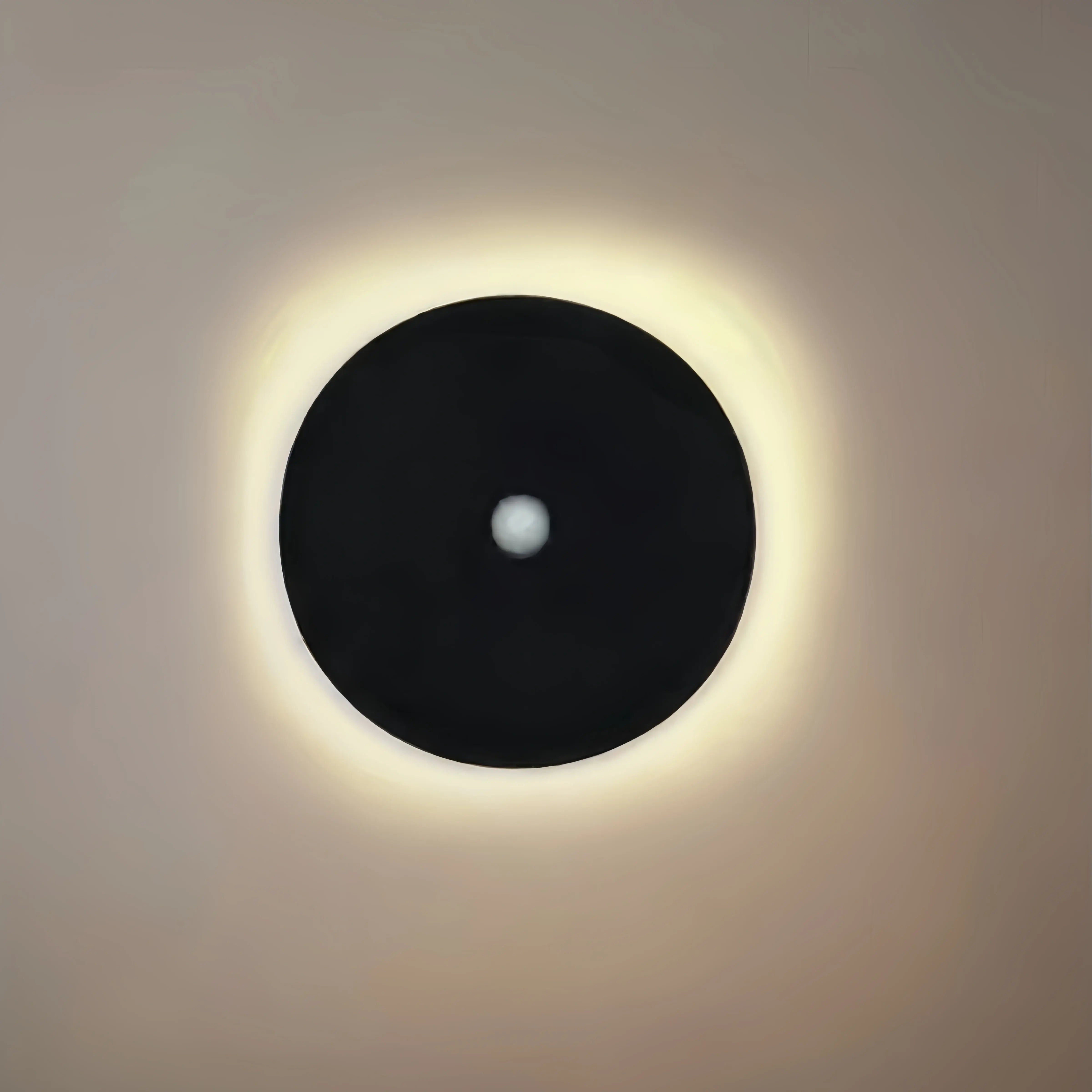 Solara Minimalist LED Outdoor Wall Lamp – Black/White Round/Square Porch Sensor Light